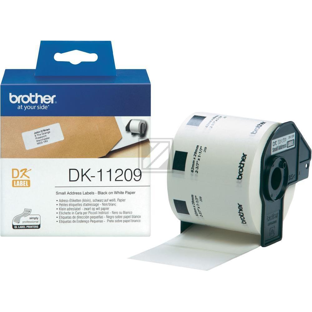 Brother P-Touch 29 x 62 mm Etiketten Papier