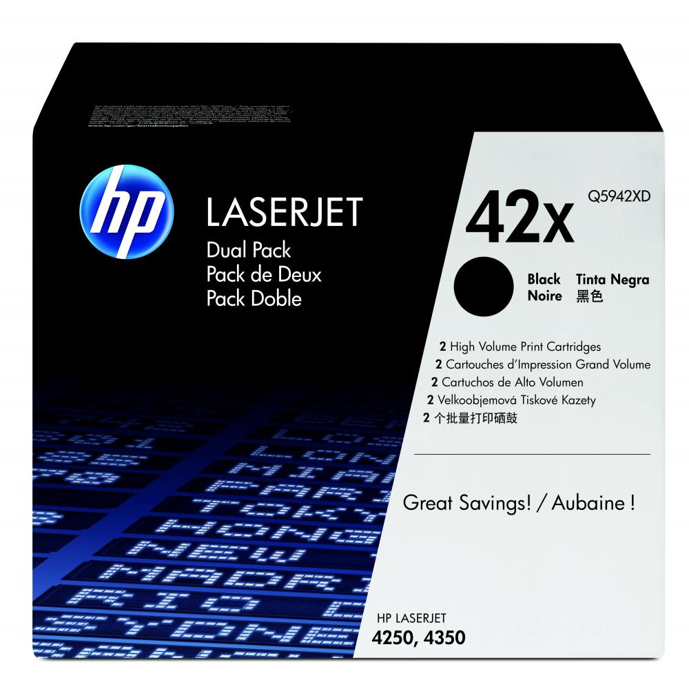 HP 42 x Toner black HC (2) LaserJet 4250/4350