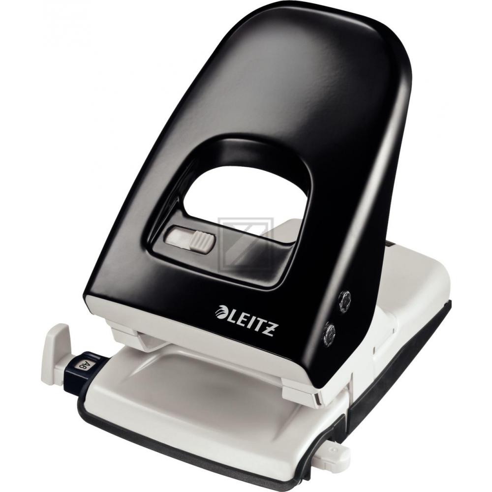 Leitz Registraturlocher 5138 schwarz 4,0 mm 40 Blatt Anschlagschiene
