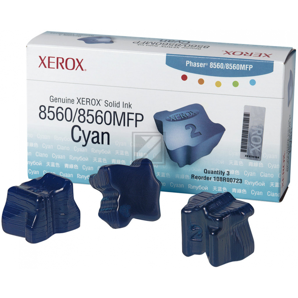 Xerox ColorStix cyan (3) Phaser 8560