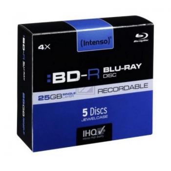 Intenso Blu-Ray BD-R 25 GB 4 x (5) Jewel Case