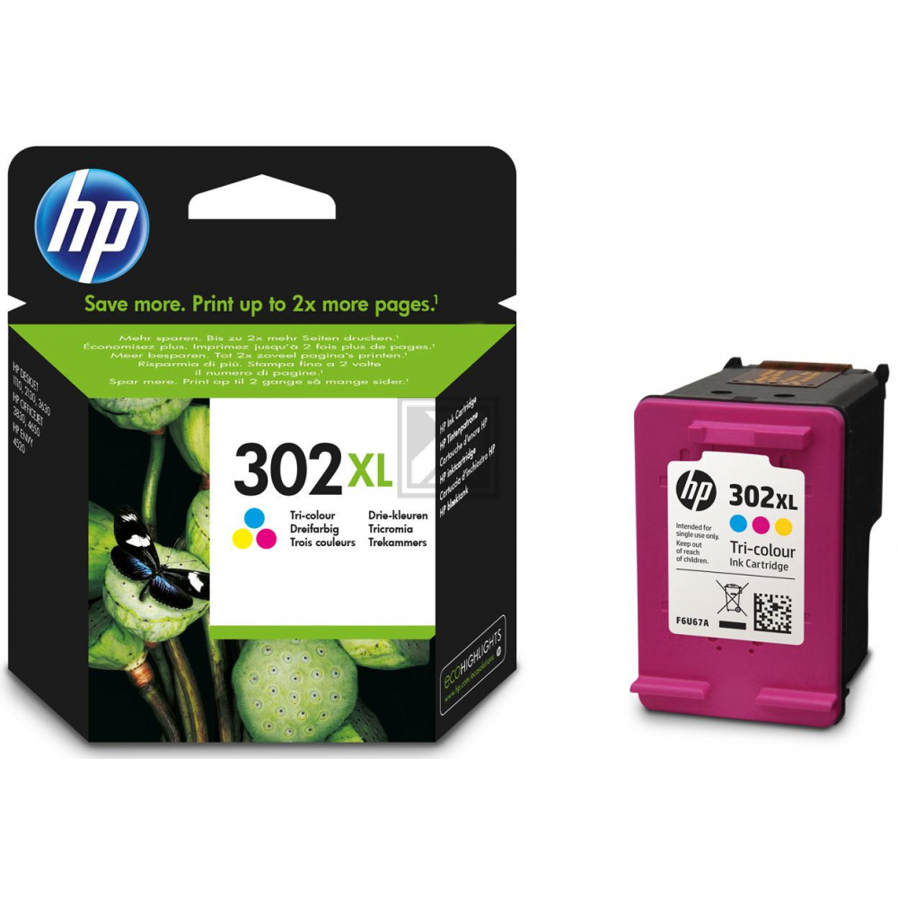 HP 302 XL Tinte color DeskJet 3830