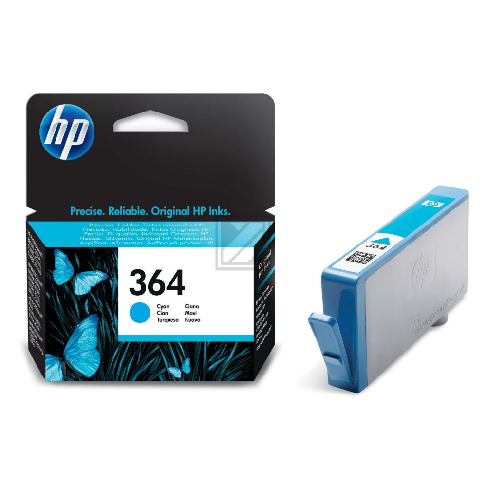 HP Tinte cyan 364