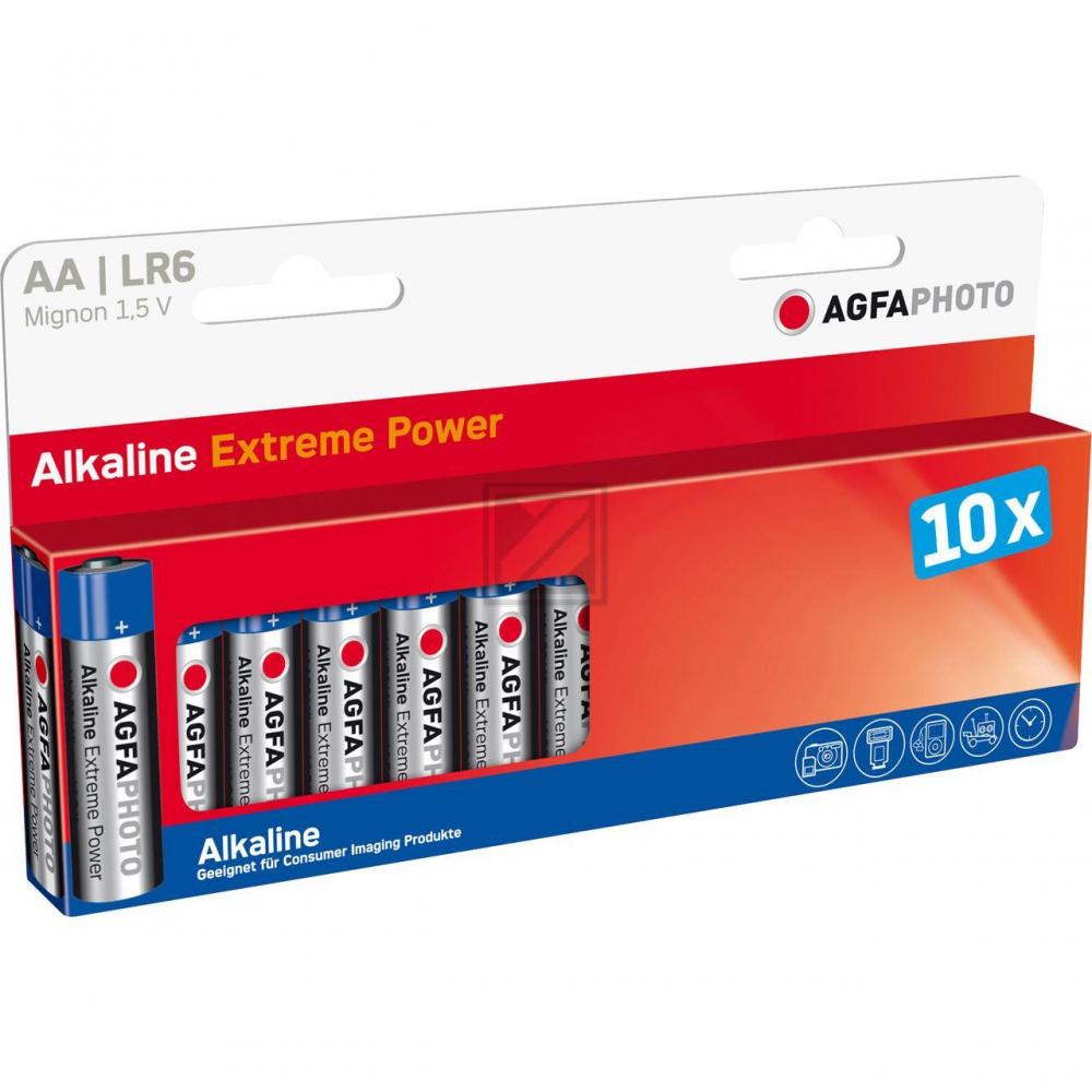 Agfaphoto MIGNON BATTERIE (10) LR6 HighQuality Alkaline AA 1,5V