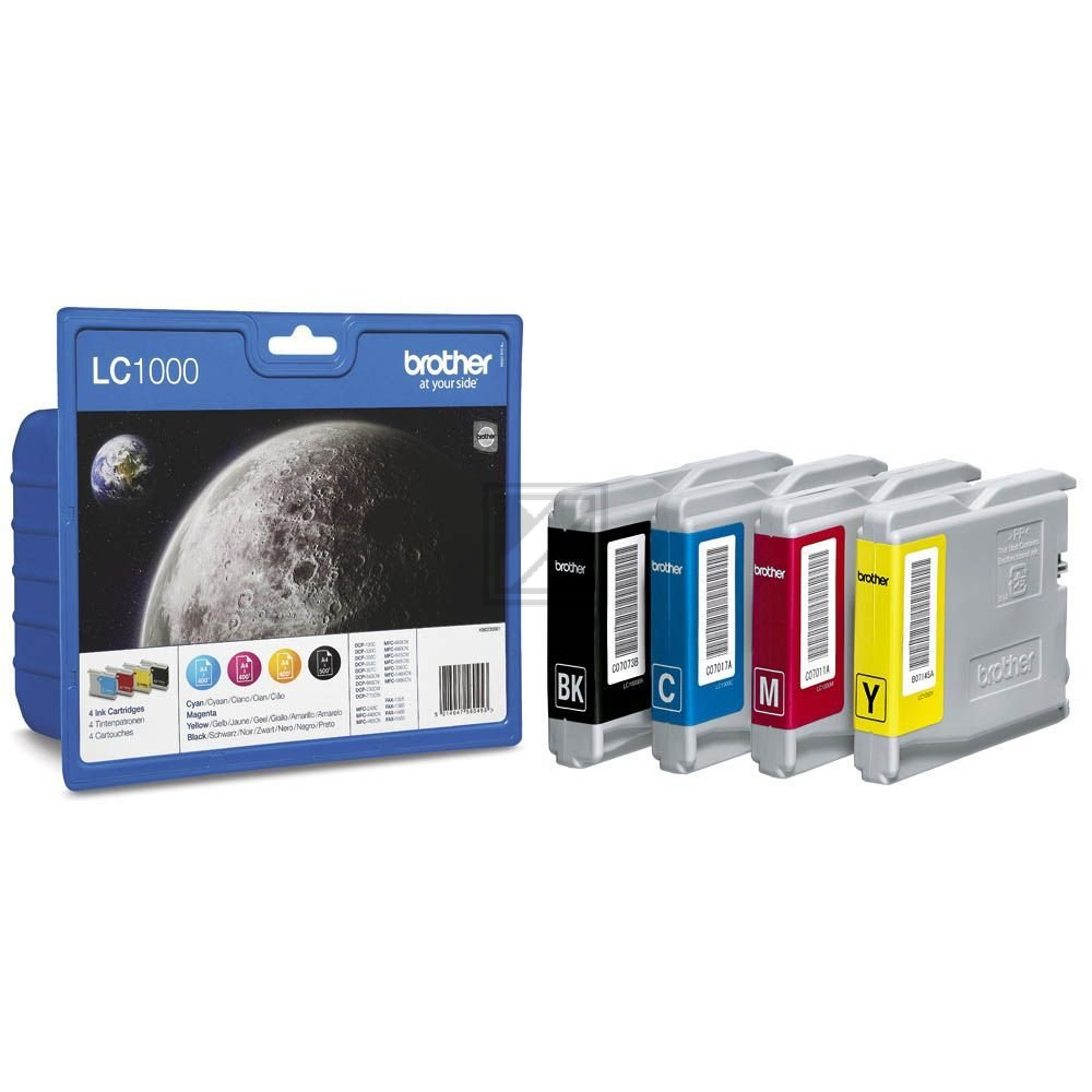Brother Value Pack LC1000 CMYK Multipack Tinte cmyk