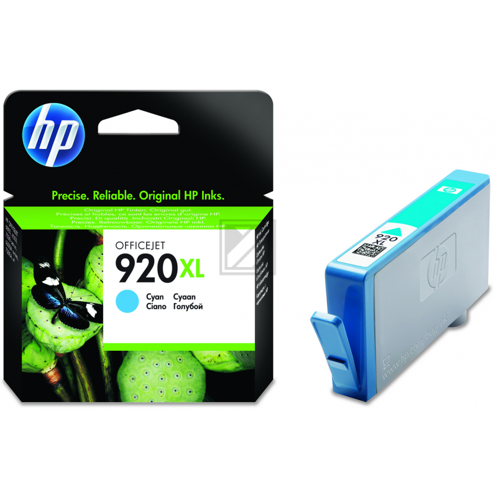 HP 920XL Tinte cyan OfficeJet 6000/6500