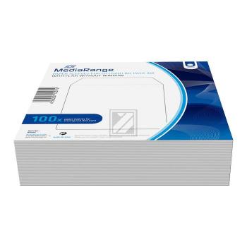 Mediarange CD Hüllen (100) Papier ohne Fenster mit Lasche