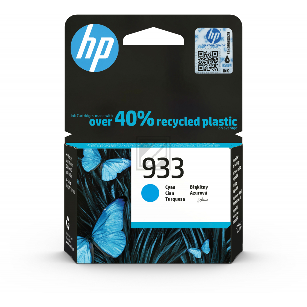 HP 933 Tinte cyan OfficeJet 6600/6700