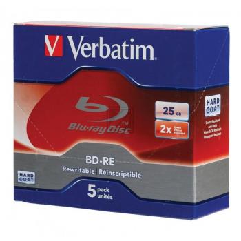Verbatim Blu-Ray BD-Re SL 2 X 25 GB Inh.5 Jewel Case