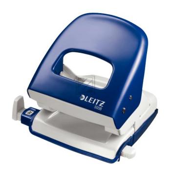 Leitz Locher 5008 blau 3,0 mm/30 Blatt Anschlagschiene