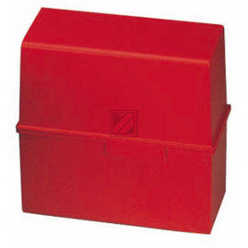 Han Karteibox A5 quer rot Kunststoff