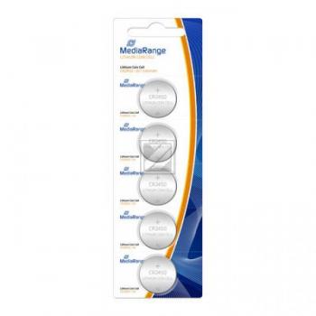 MediaRange Lithium Knopfzelle CR2450 3 V 5er-Pack