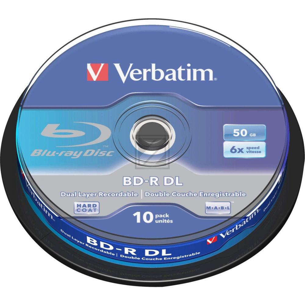 Verbatim Blu-Ray BD-R 50GB(10) 6 x Spindel Dual Layer
