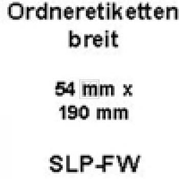 Seiko Etiketten für Ordner weiß 54,0mm X 190,0mm