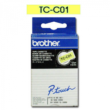 Brother P-Touch 12 mm Y-Blk yellow-black 6,7 m laminiert
