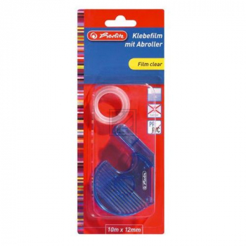 Herlitz Klebefilm 12 mm x 10 m transparent mit Abroller