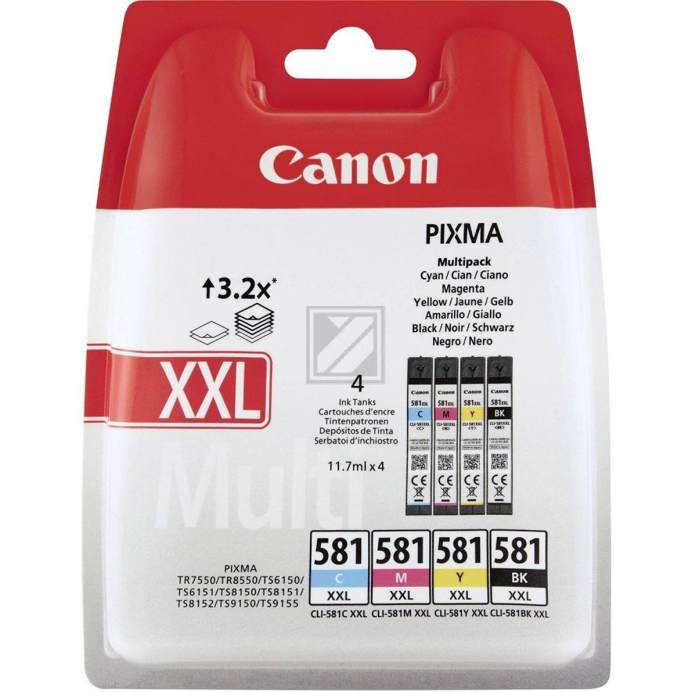 Canon Tinte Multipack (4) CLI-581BKXXL/CXXL/MXXL/YXXL