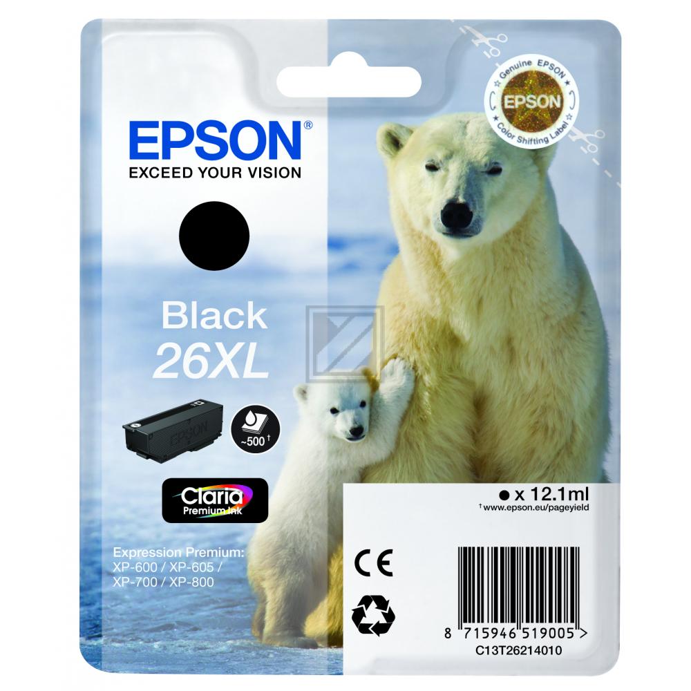 Epson Tinte schwarz HC T2621