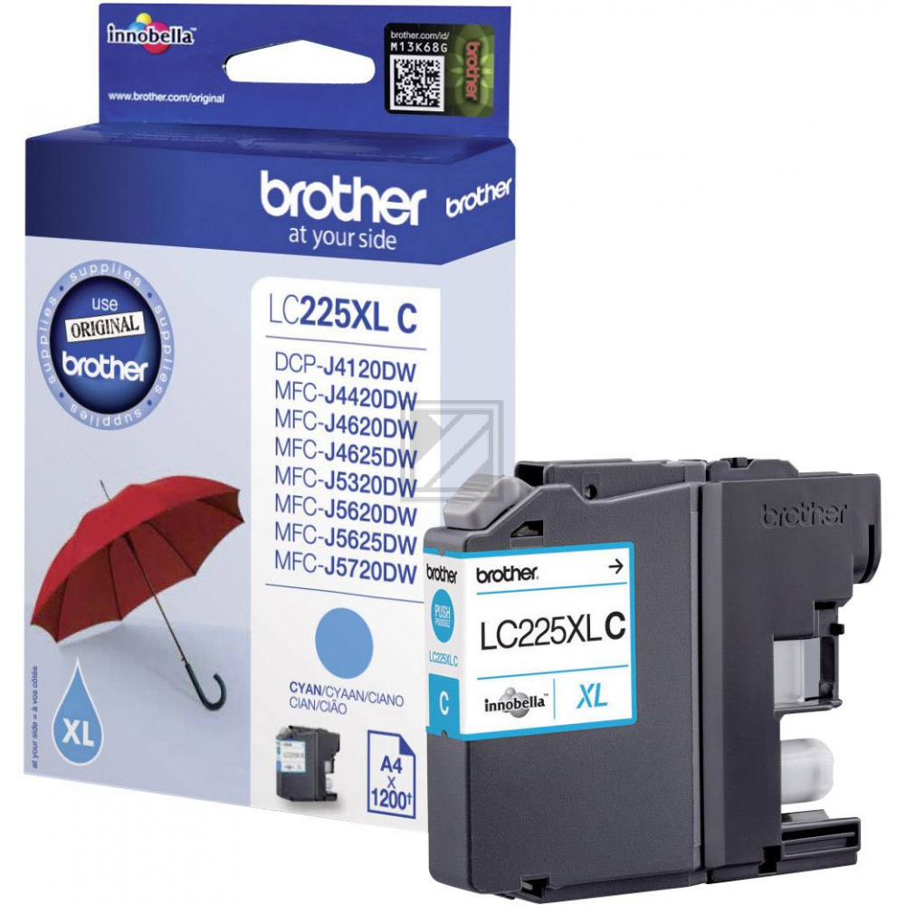 Brother Tinte cyan HC
