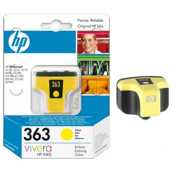 HP 363 Tinte yellow Photosmart 8250
