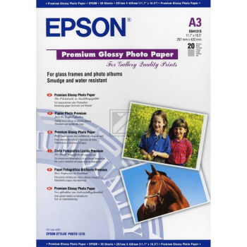 EPSON Photo Papier A3 255 g/qm Premium glossy