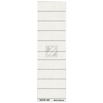 Leitz Beschriftungsschilder weiß Inh.100 60 x 21 mm 120 g/qm für