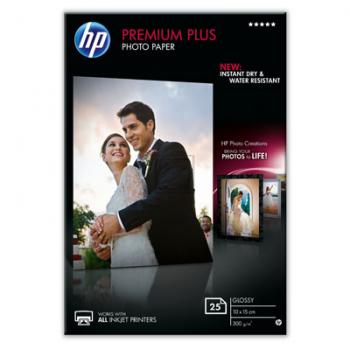HP Fotopapier Premium Plus 10 x 15 cm glänzend Inh.25 300 g/qm