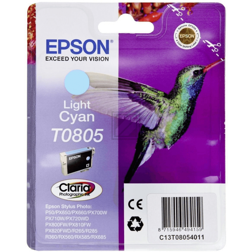 Epson Tinte cyan light T0805