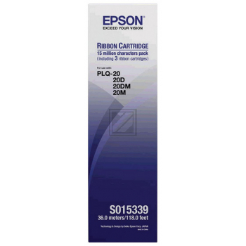 EPSON Farbband black (3) Plq 20/20 M