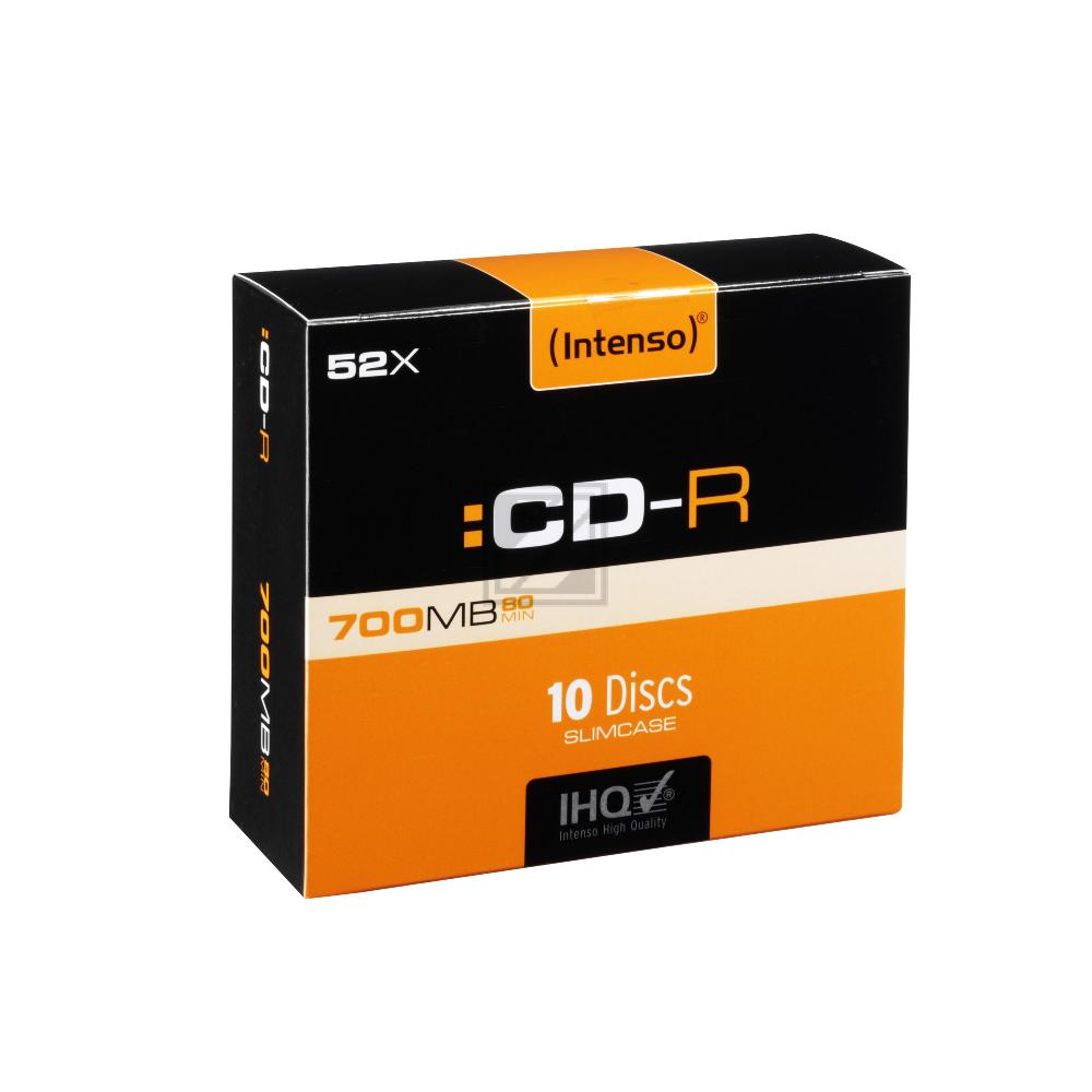 Intenso CD-R 700 MB 52 x (10) slimcase