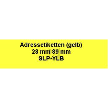 Seiko Adress-Etiketten gelb 28mm X 89,0mm