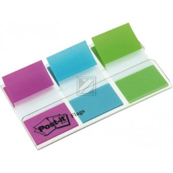Post-It Index Etui pink/blau/grün 25,4 x 43,2 mm