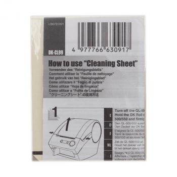 Brother P-Touch QL Clean Sheet Cleaning Sheet