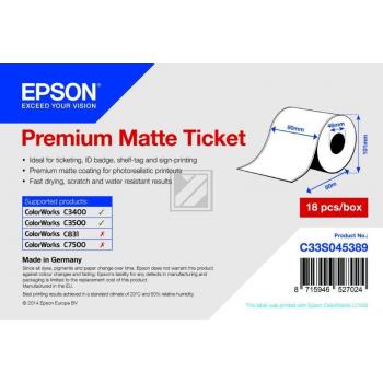 EPSON Premium Matte Ticket Roll 80 mm x 50 m