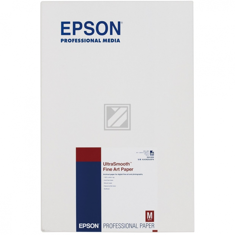 EPSON Art Papier A3+ 325 g/qm ultrasmooth