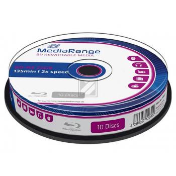 Mediarange Blu-Ray Bd-Re 25 GB 2 x (10) Cake Box rewritable