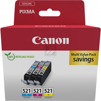 CANON Tinte Set CLI521Z Pixma MP Tinte (3) cmy w/o SEC 3x440Seiten Car
