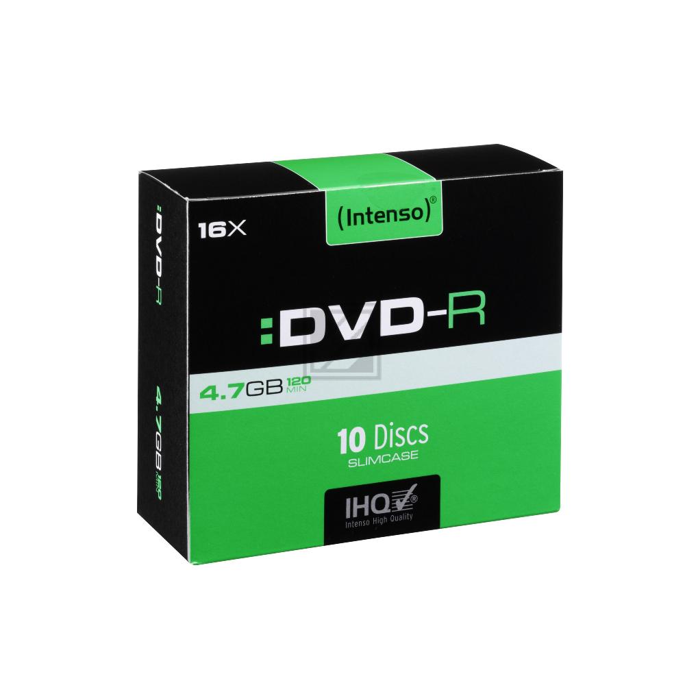 Intenso DVD-R 4,7 GB 16 x (10) slimcase