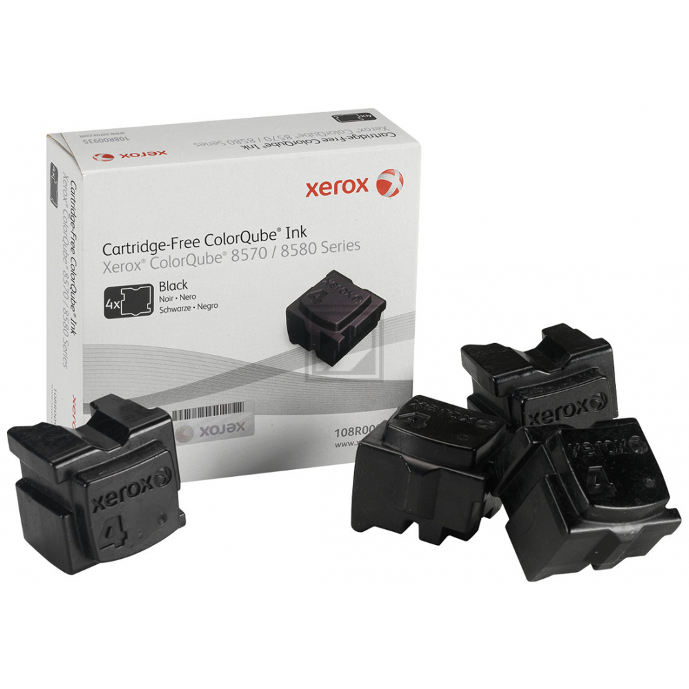 Xerox ColorStix black (4) colorqube 8570 Trockentinte