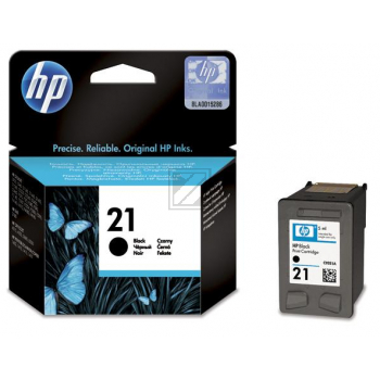 HP Tinte schwarz 21
