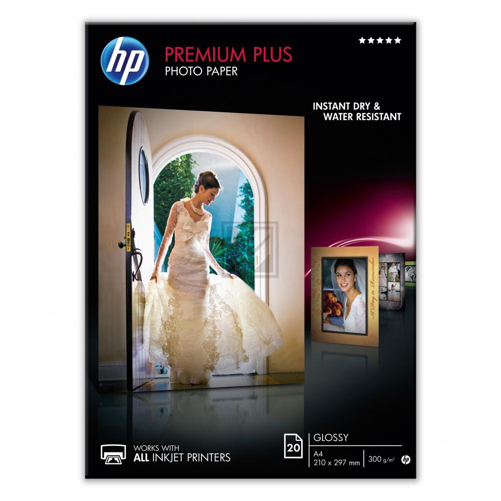 HP Fotopapier Premium Plus A4 glänzend Inh.20 300 g/qm