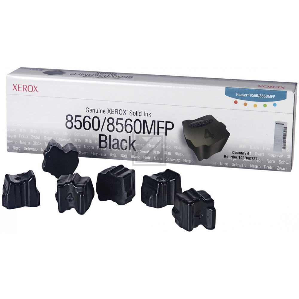 Xerox ColorStix black (6) Phaser 8560
