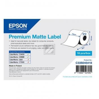 Epson Premium mattes weiß Endlos-Etikett