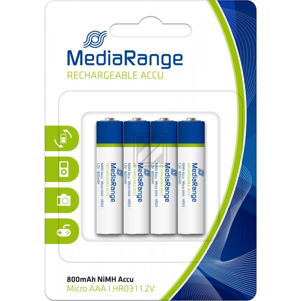 MediaRange Micro AAA Akku HR03 1,2 V Inh. 4