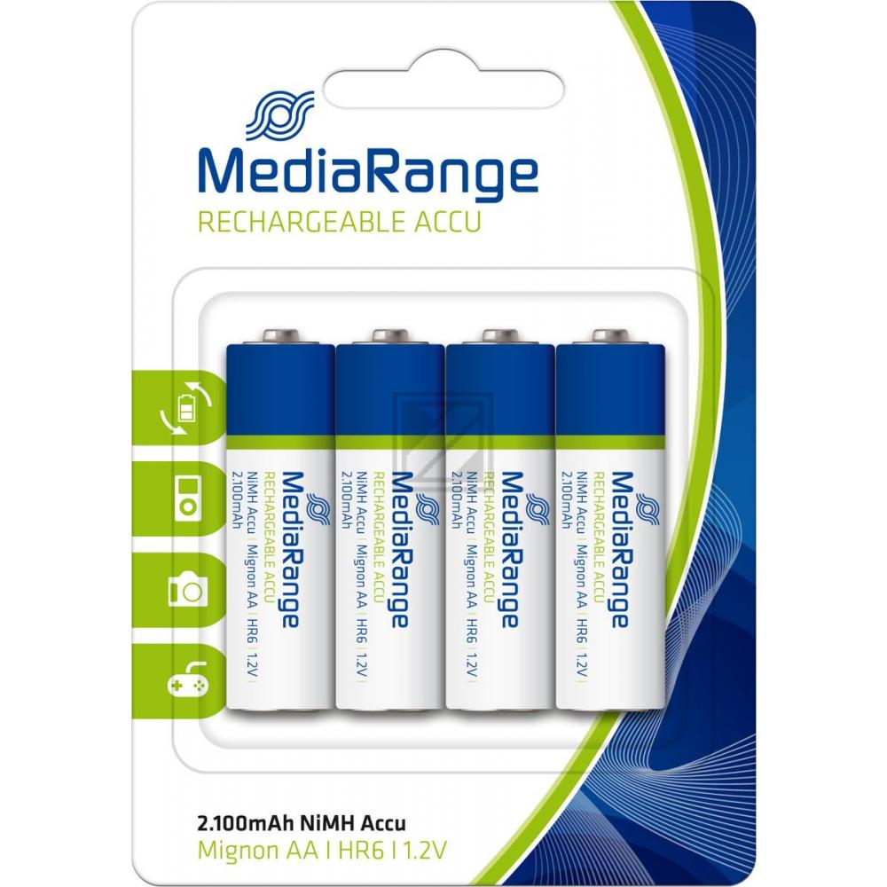 MediaRange Mignon AA Akku HR6 1,2 V Inh. 4