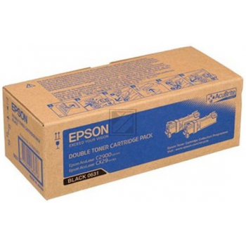 EPSON Toner black (2) Aculaser C 2900 Doppelpack