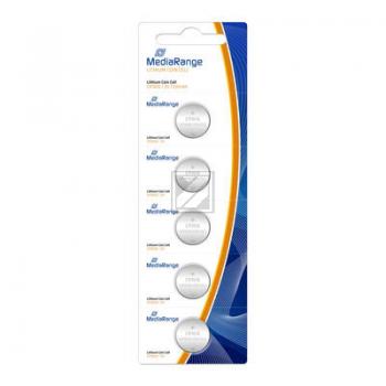 MediaRange Lithium Knopfzelle CR1616 3 V 5er-Pack