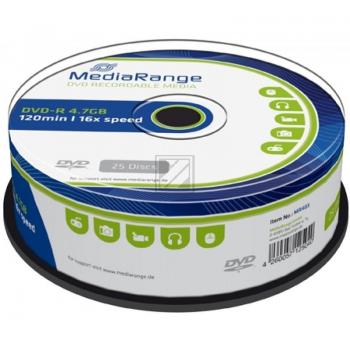 Mediarange DVD-R 4,7 GB 16 x (25) Cake Box