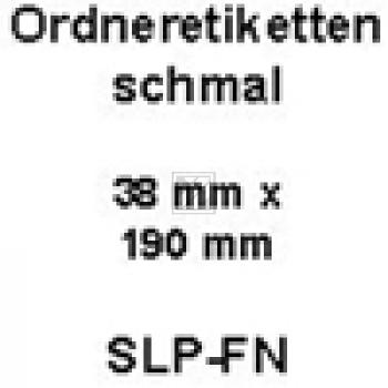 Seiko Etiketten für Ordner weiß 38,0mm X 190,0mm