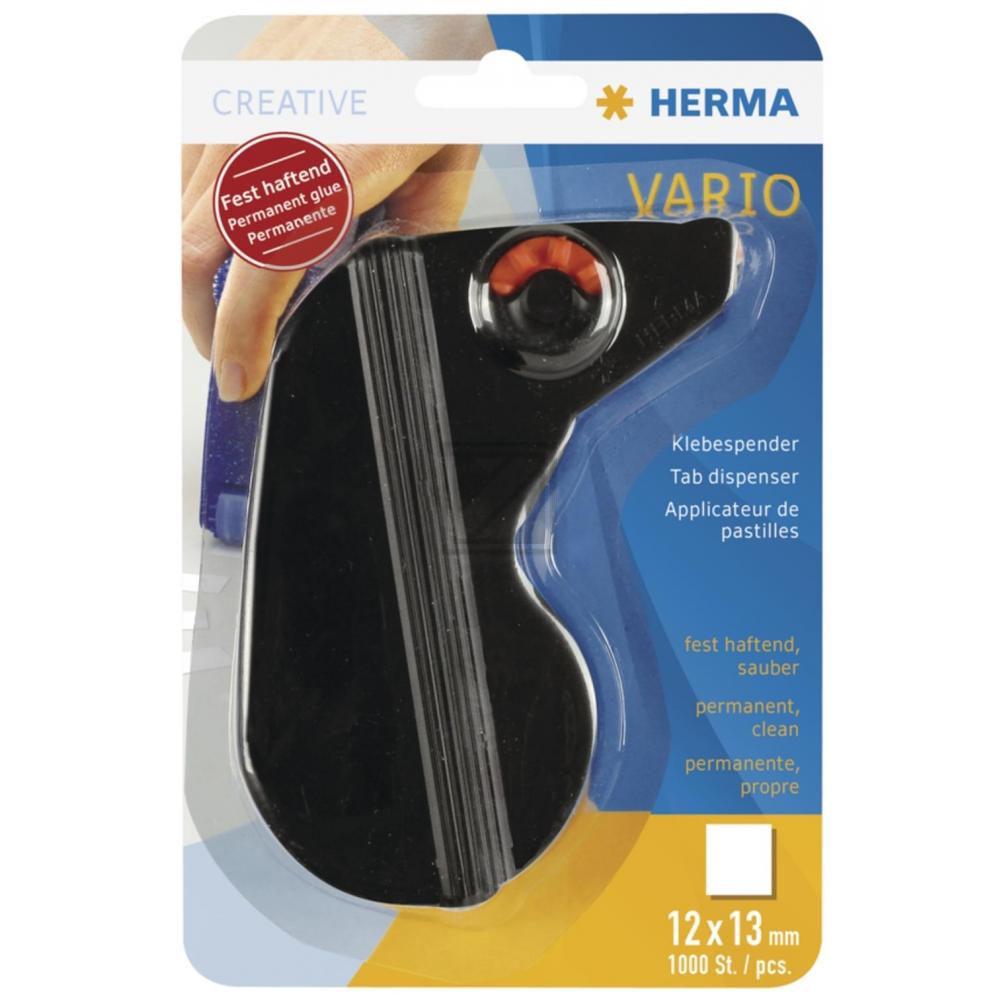 Herma Klebespender Vario schwarz fest haftend 1000 Klebestücke